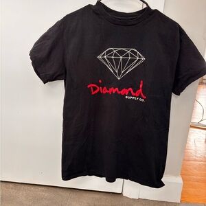 Diamond Supply Co. Black Tee with White Logo
